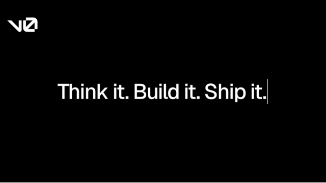 Vercel v0 AI app builder interface and no code development review 2026